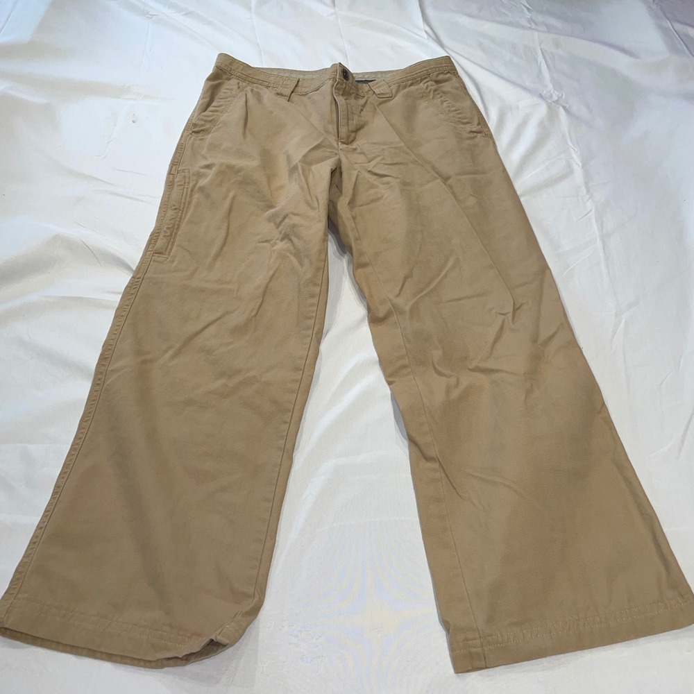 Columbia Omni-Shield Mens 34x30 Tan Khaki Cotton Canvas Work Outdoor Pants